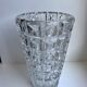 Crystal vase art deco style 60s