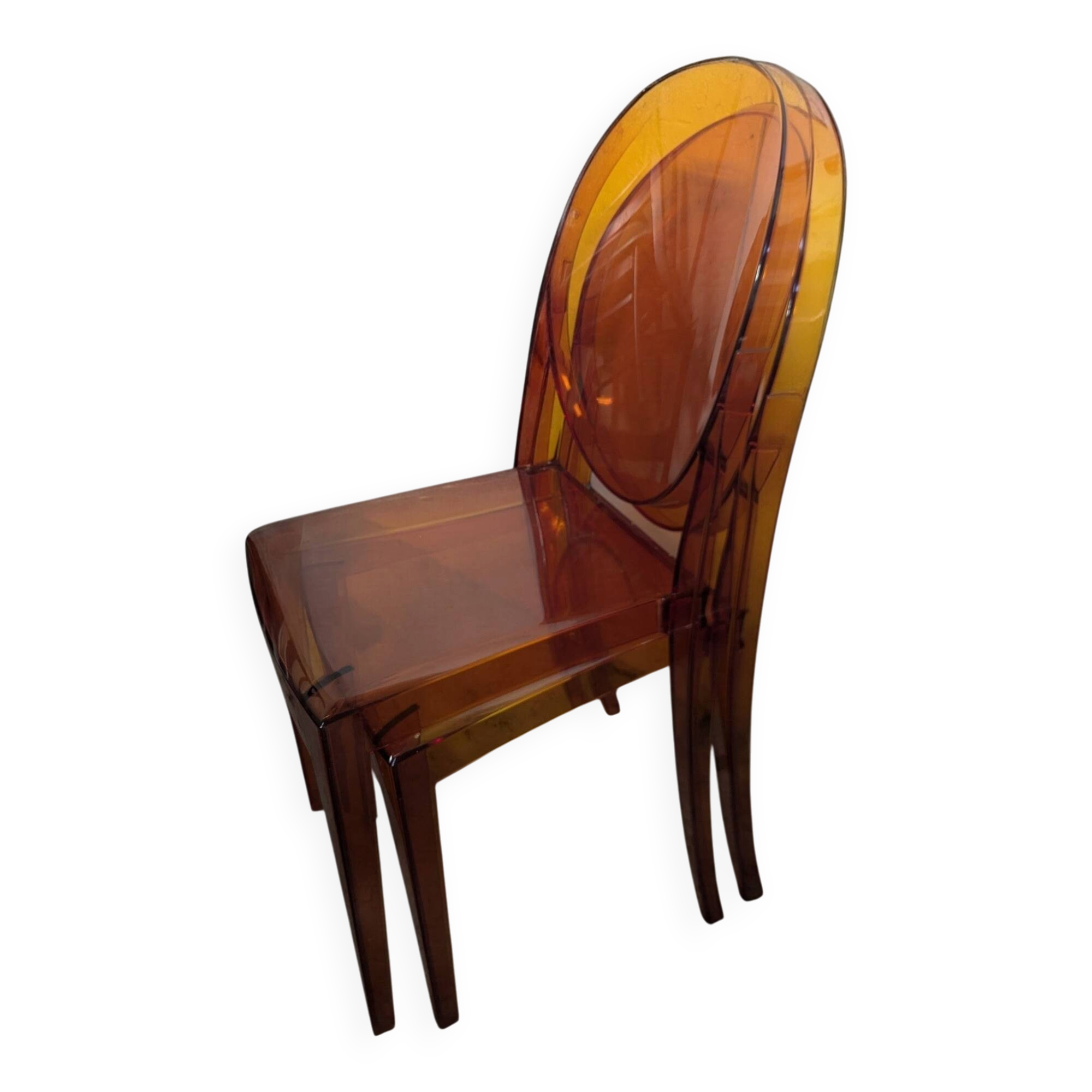 Paire chaises Ghost Kartell design  Starck