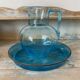 Antique glass jug and tray