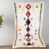 Handmade moroccan berber carpet 241 x 148 cm