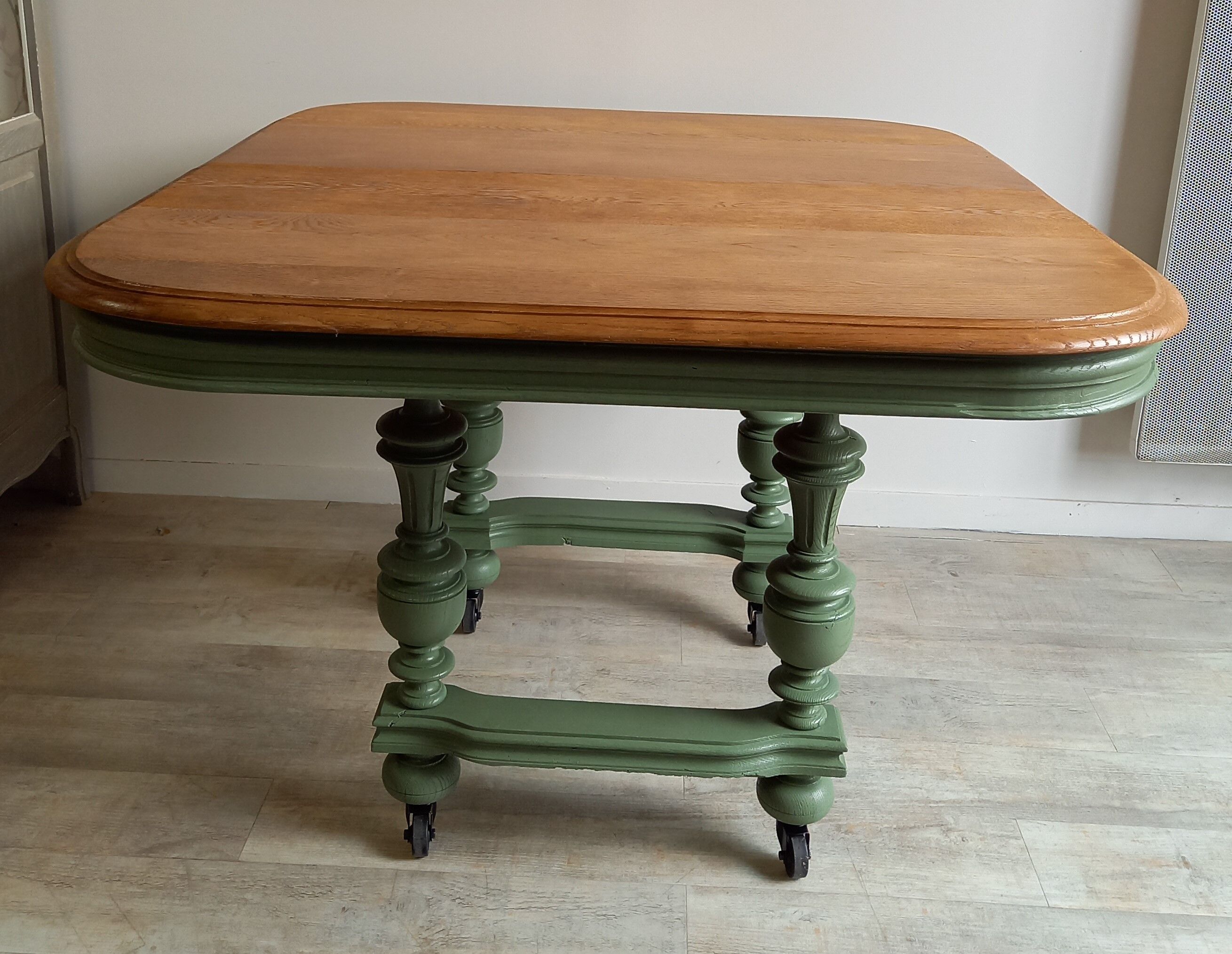 Patinated Henri II table