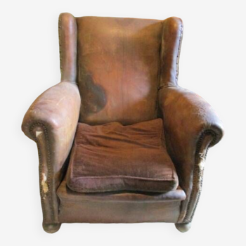 Club armchair 1900s leather