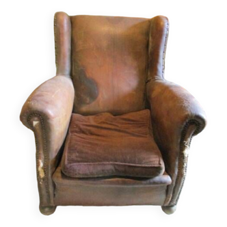 Fauteuil club années 1900 cuir