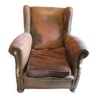 Club armchair 1900s leather