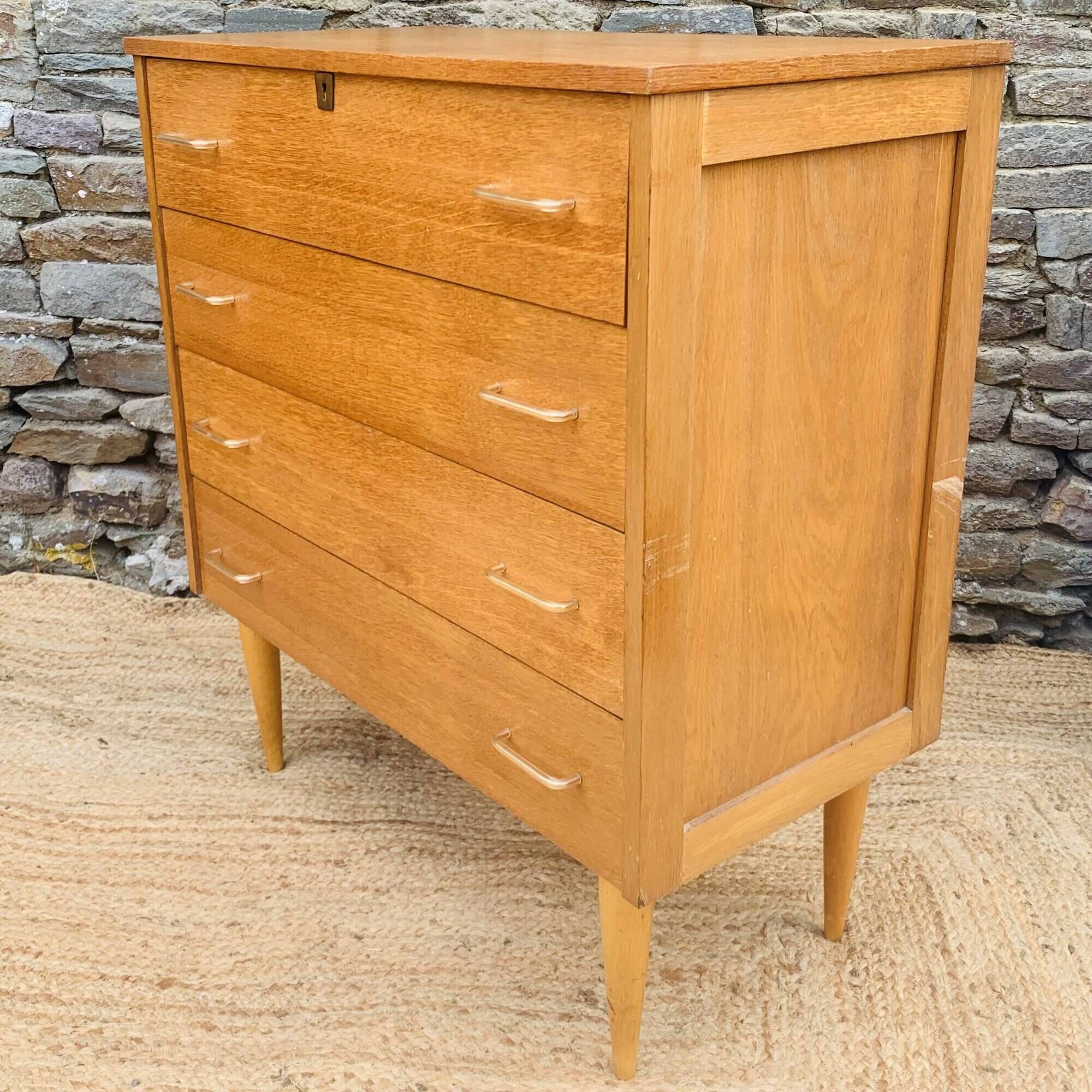 Vintage chest of drawers with 4 drawers – 1960s/70s