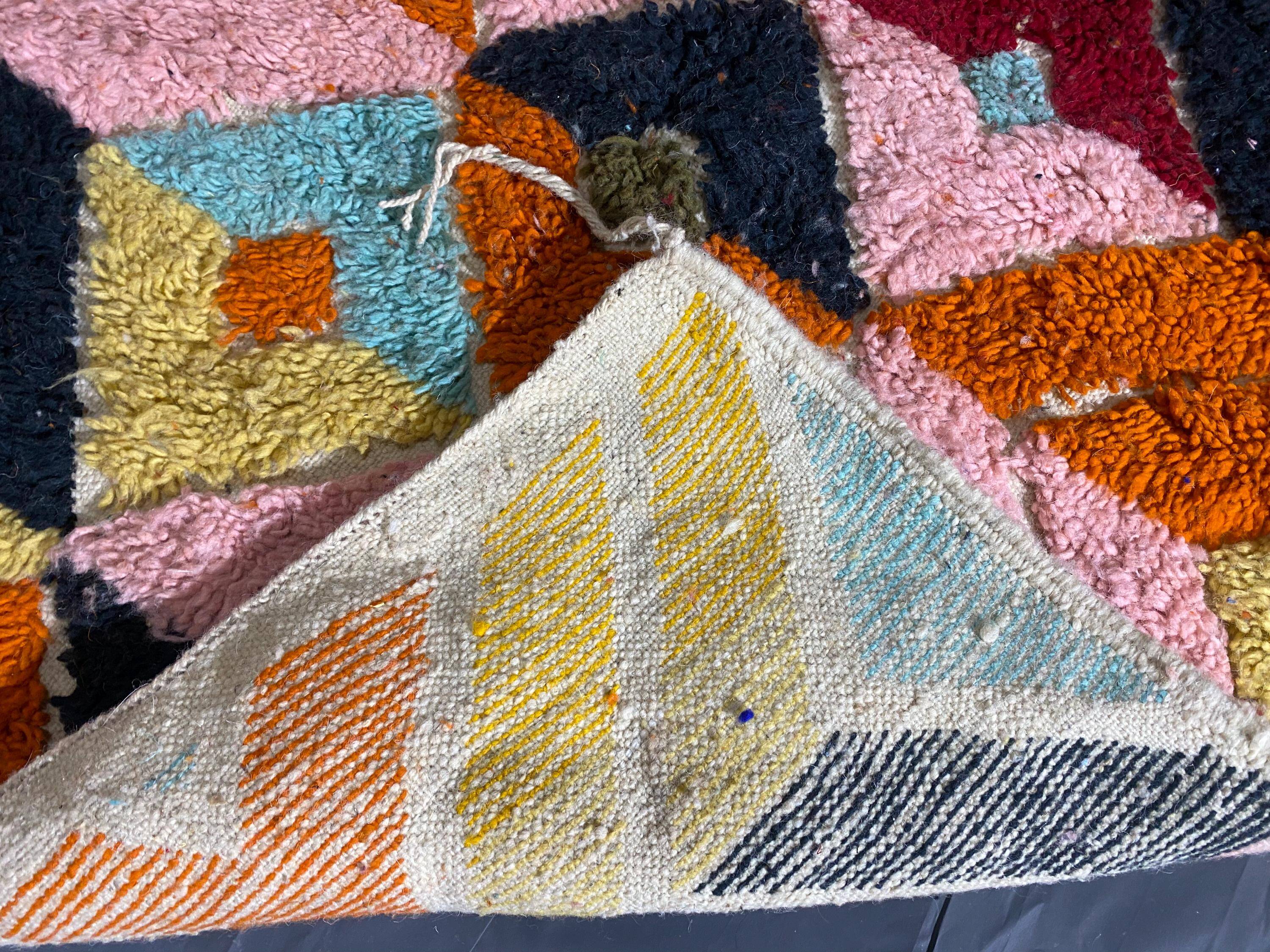 Natural handmade Moroccan rug 3 x 2 m