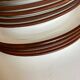 Set of 6 flat plates and 6 hollows in enamelled earth KMK 1965