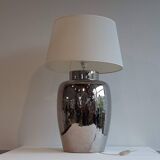 Large vintage lamp Faiencerie de Charolles