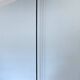 Vintage halogen floor lamp in black lacquered metal and brass ball joint