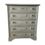 Sage green patina dresser