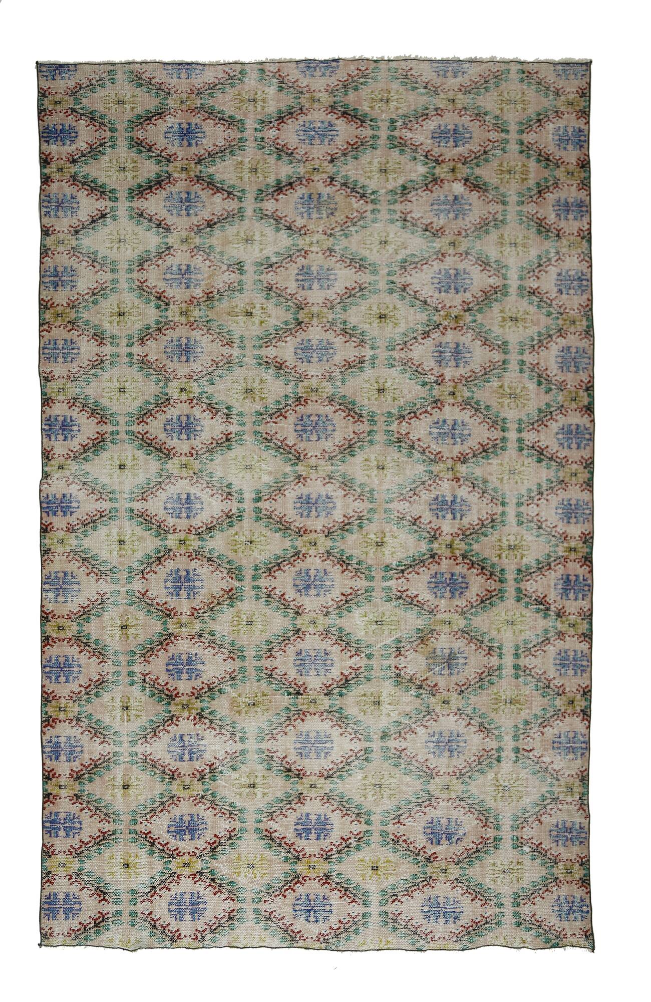 Modern Unique Rug, Turkish Oriental Handmade Boho Kilim Rug,for Kitchen,Bedroom 185 x 283 cm