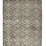 Modern Unique Rug, Turkish Oriental Handmade Boho Kilim Rug,for Kitchen,Bedroom 185 x 283 cm