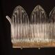 Luxury Large Size Art Decò Chandelier By Barovier e Toso, Murano Glass, 1940