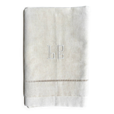 Linen-cotton cloth with Venetian openwork and monogram no. 3, 180 x 312 cm