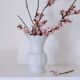 White vase Bareuther Waldsassen 50s
