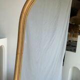 Miroir sur pied en bambou et rotin H:1m80