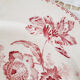 Flat plate Sarreguemines , Fontanges , pink , vintage French , 50s