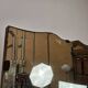 Art Decò dressing table in walnut root with mirror