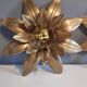 Wall light gold metal sheets