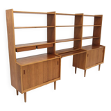 Scandinavian "Triple" teak bookcase, Breo, Oderljunga, Sweden, 1960