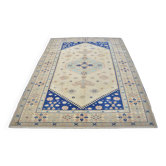Tapis bohémien vintage noué à la main sku 3521