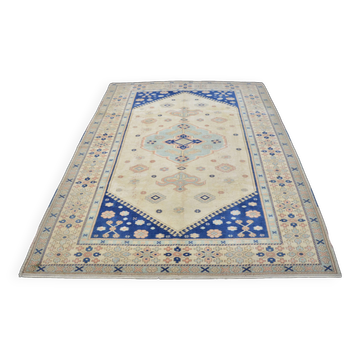 Tapis bohémien vintage noué à la main sku 3521