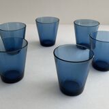 6 water glasses 1970 - Blue - 1970