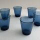 6 verres à eau 1970 - Bleu - 1970