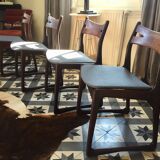 Lot of scandinavian chairs 1970