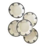 Flat ironstone plates bft 19th century