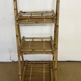 Folding bamboo shelf