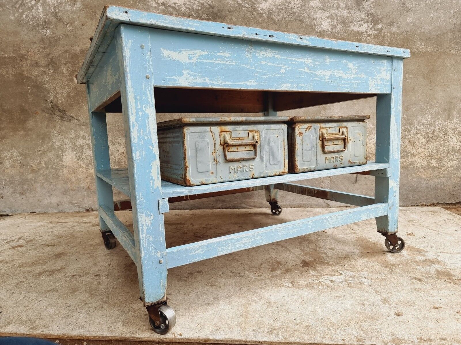 Old work table side table display table kitchen island