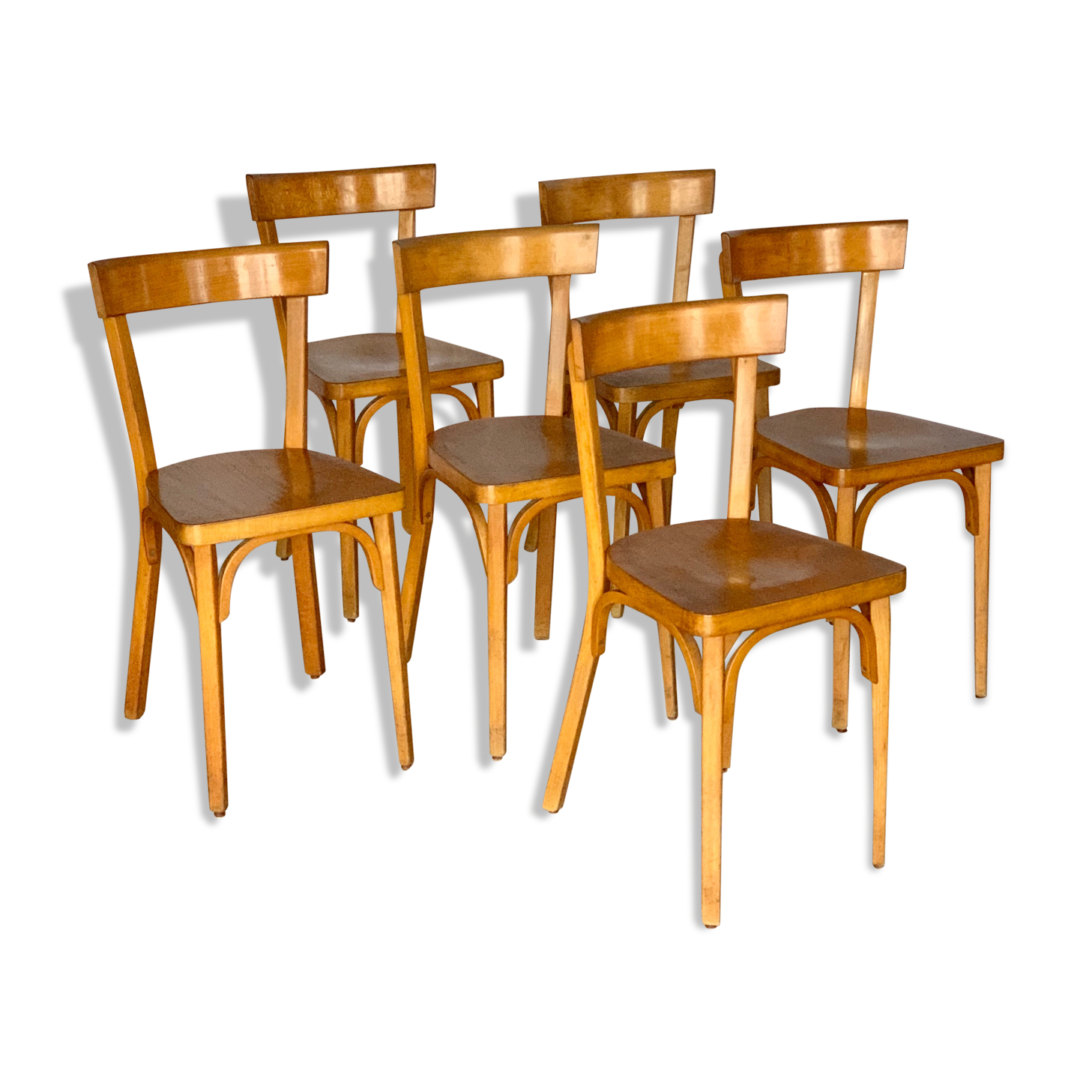 Set of 6 chairs bistro Baumann No. 55