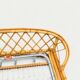 Vintage 1960 rattan basket 90x190