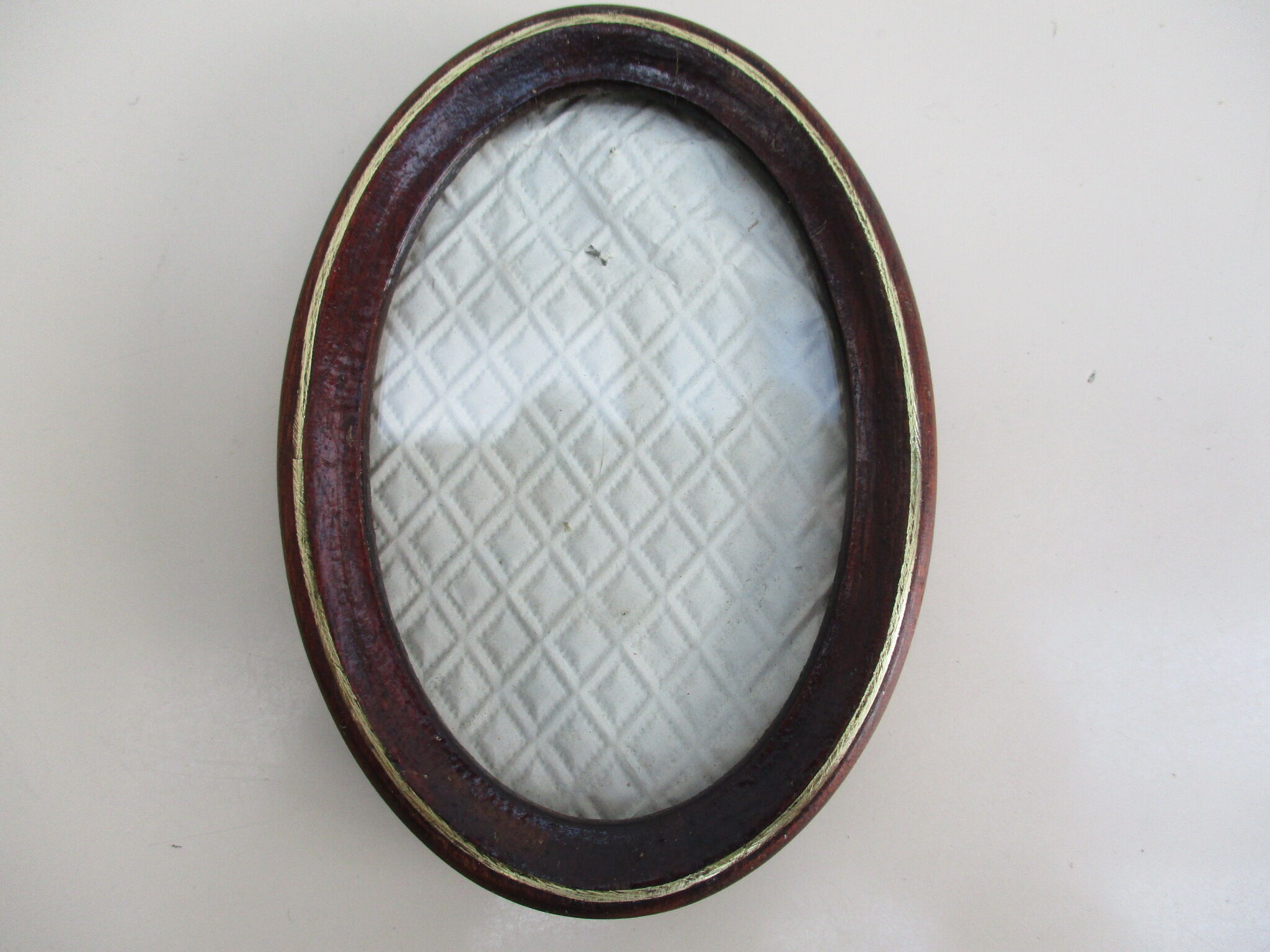 Old oval wall photo frame