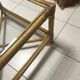 Coffee table rattan and glass vintage