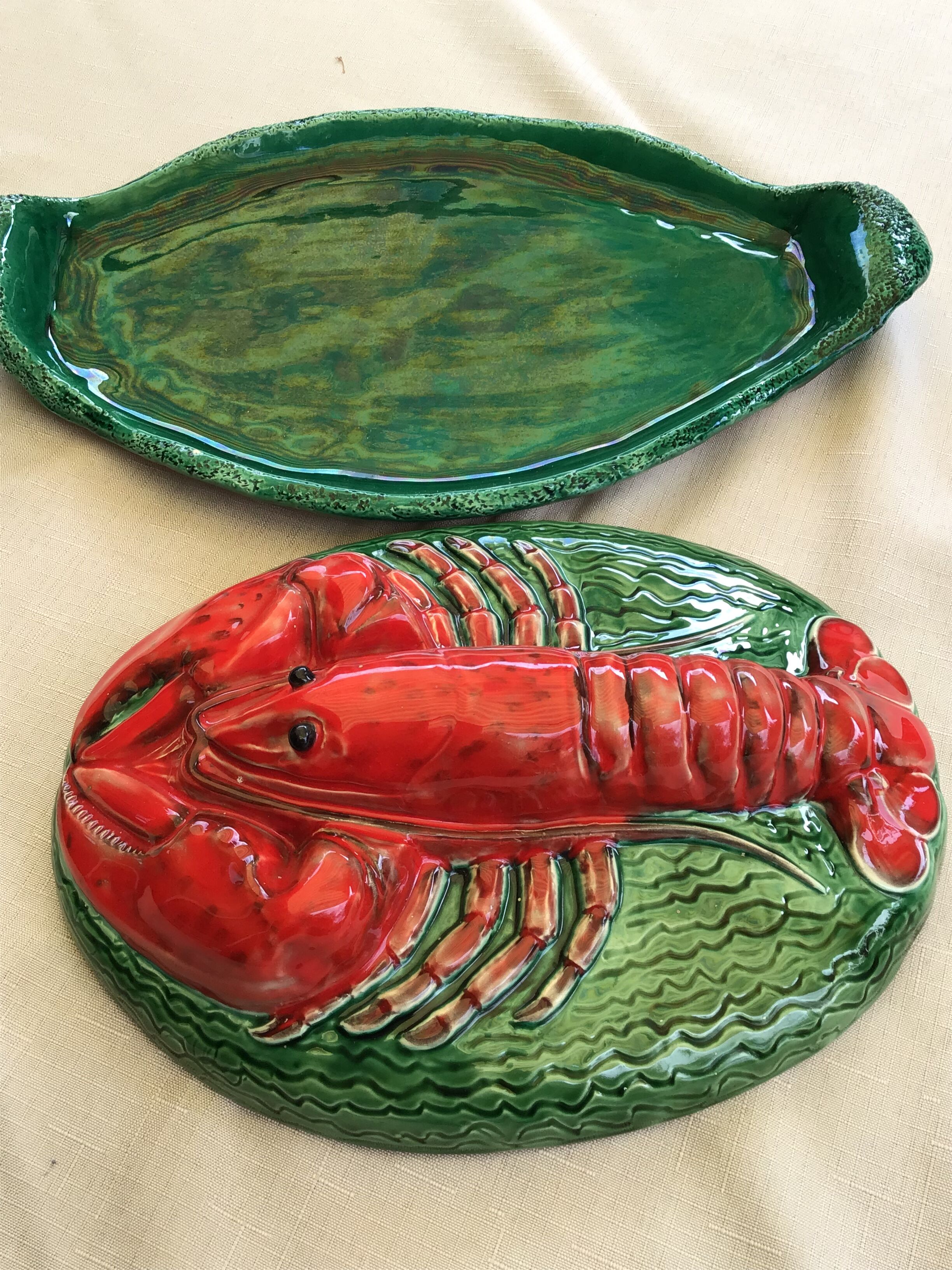 Dish with lobster lid slurry from the 60s