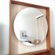 miroir scandinave rond éclairée, 1970