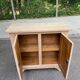Vintage shallow Parisian sideboard renovated in solid oak 1950.