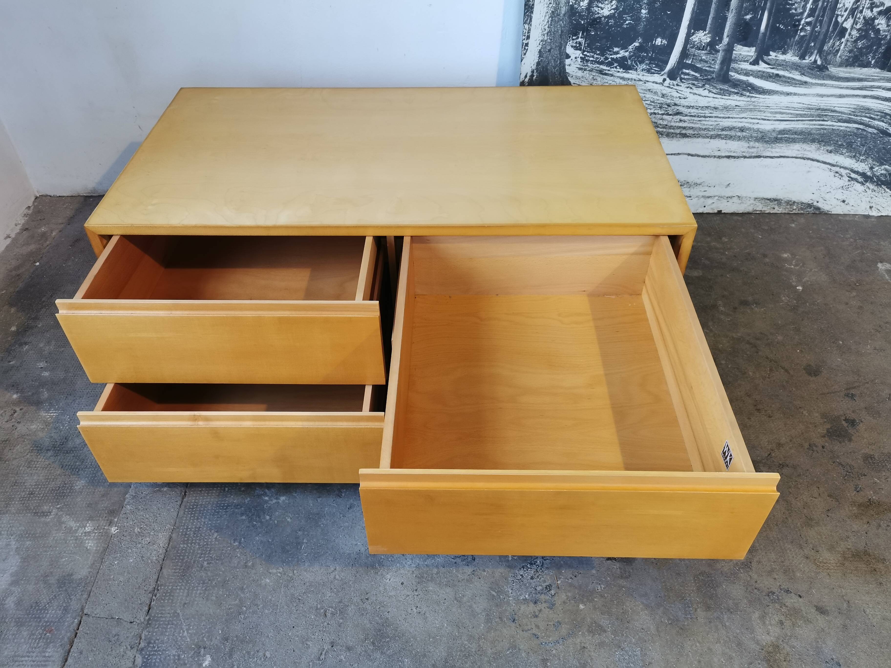 Low cabinet with drawers, wk Mobel