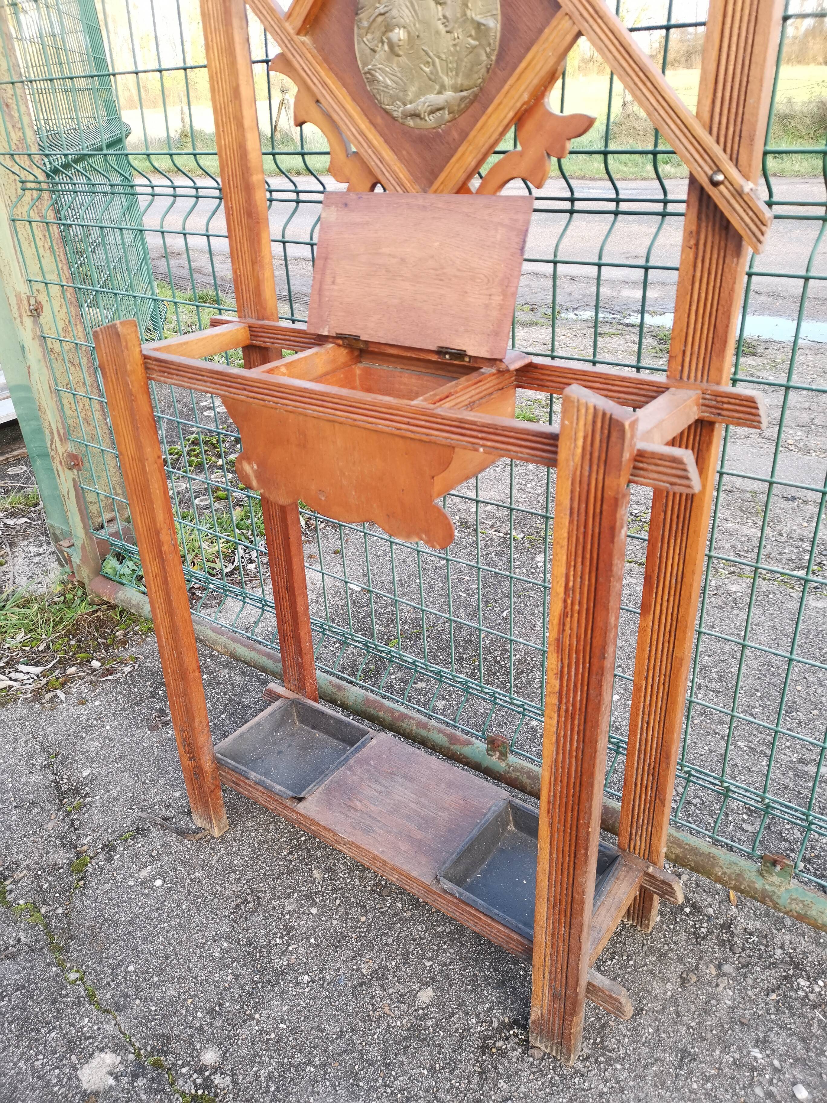 Art Deco coat rack cloakroom