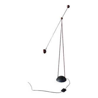 Vintage metal floor lamp "Yuki" Italian designer Paolo Francesco Piva