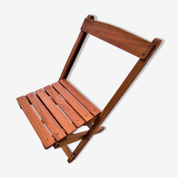 Chaise pliante en bois petit modèle