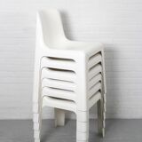 Set of 6 OZOO 700 Fiberglass Dining Chairs by Marc Berthier for Roche Bobois, 1970s
