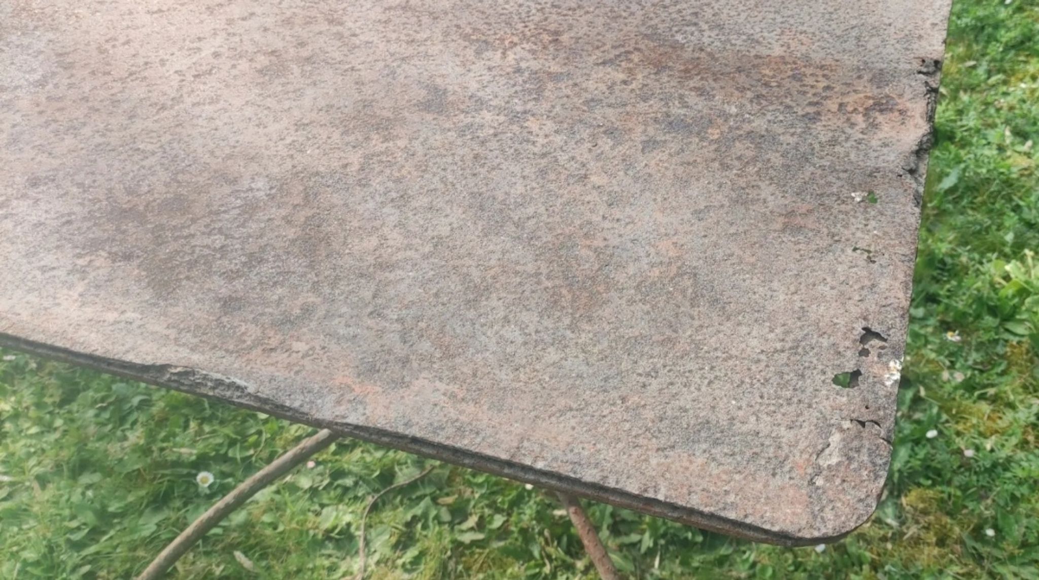 Old garden coffee table