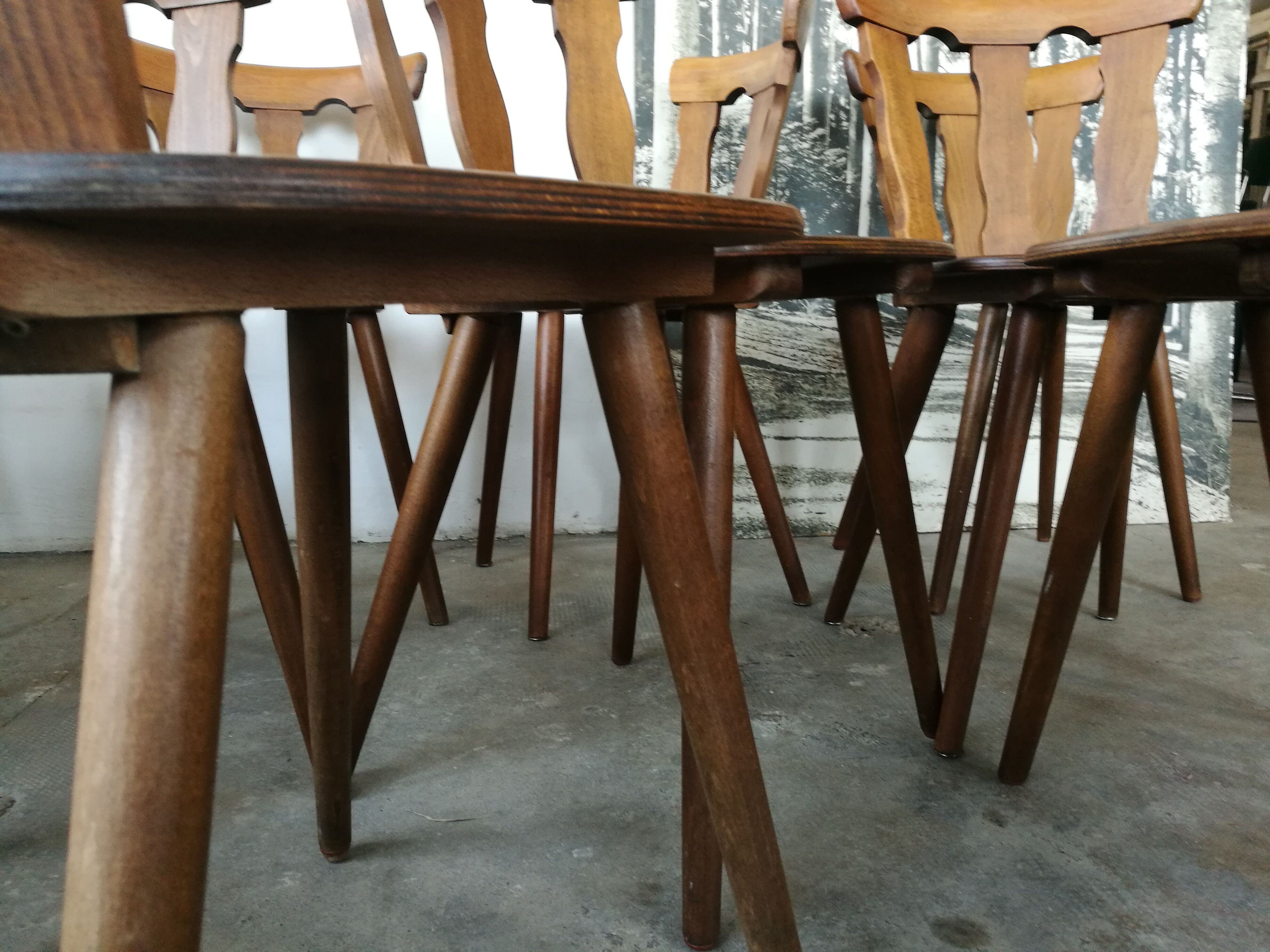 Set of 12 bistro chairs