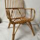 Chaise d’enfant en rotin vintage