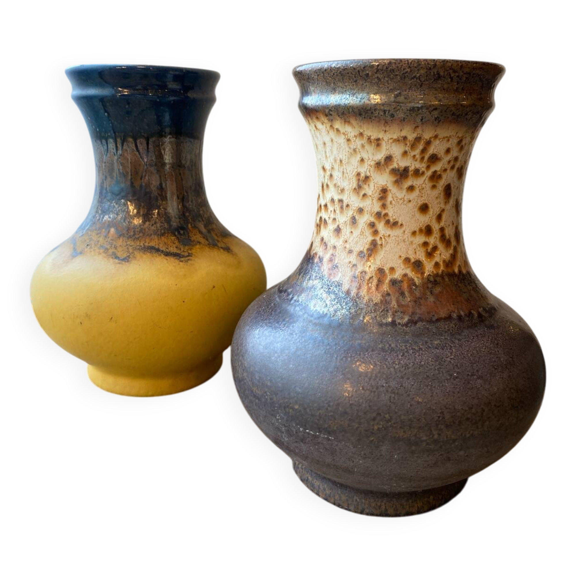 Two Uebelacker Ü-ceramics vases