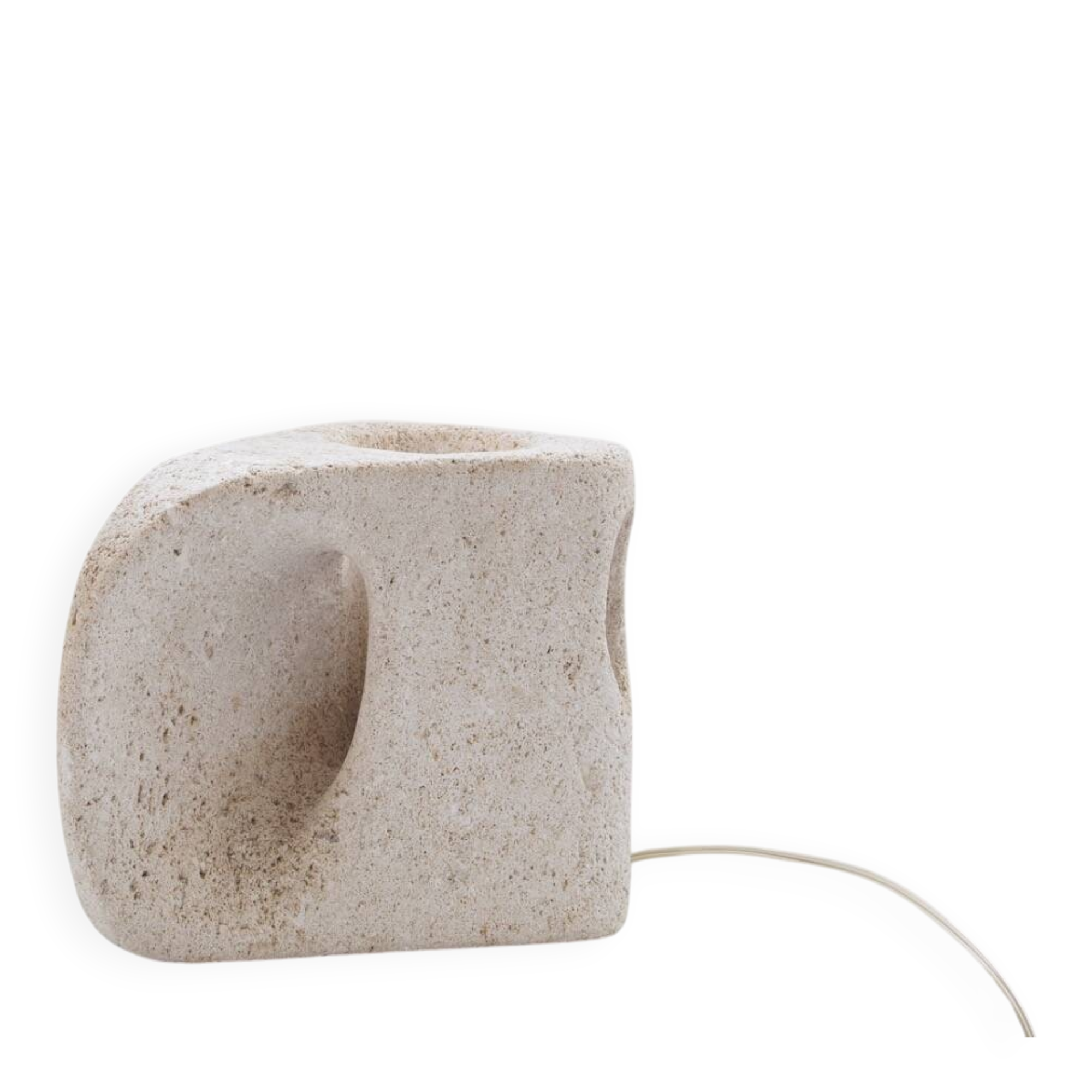 Sculpted stone lamp attributed to albert tormos