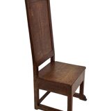 Art Deco High Back chair in oak minimalist design